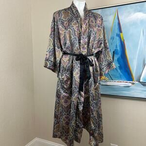 Vintage Christian Dior Monsieur paisley print robe One size